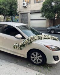 گل آرایی ماشین عروس  کد ۰۲۱