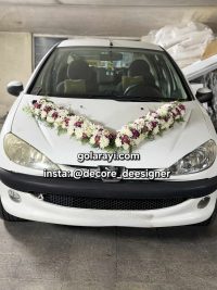 گل آرایی ماشین عروس کد 040